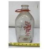 Dairy Lane in Decatur IL. Half Gallon Glass Milk