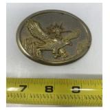 Gold Toned Soaring Eagle Belt Buckle