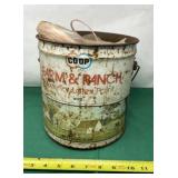 Farm & Ranch Metal Bucket with Handle and Twine