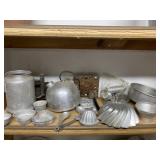 Aluminum Cookie Cutters and Items on Shelf