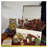 Fall Storage Box with Fall Decor