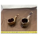 Ceramic Tobacco Pipe-Shaped Ashtrays