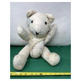 Handmade Cutter Quilt Fabric Teddy Bear