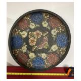 24 inch Wide Wood Hand Painted Tray