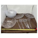 Plastic Punch Bowls and Candy Dishes