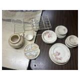 Salem China Set with Dish Holder