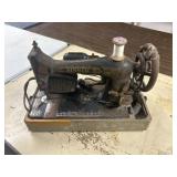 Black Cast-Iron Singer Sewing Machine