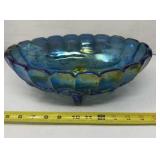 Indiana Glass Iridescent Blue Carnival Glass