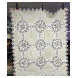 Handmade Floral Diamond Quilt