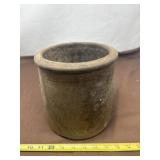 Antique Salt-Glazed Stoneware Pottery Crock