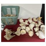 Laundry Basket with Sea Shells