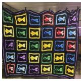Sunbonnet Sue Afghan Measures 70 x 84. Beautiful
