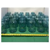 24 Blue Ball Jars 7 inch