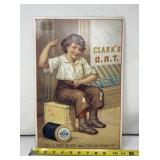 11 x 16 Metal Clarkï¿½s Spool Sign