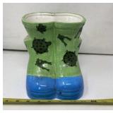 Ceramic Rubber Boot Planter