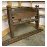 Wooden Rope Bed Frame Measures 56 inches Wide