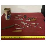 Scythe Stone, Craftsman Pliers and All Tools