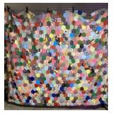 Scrappy Mosaic Patchwork Quilt Measures 76 x 84
