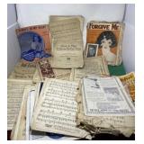 Vintage Music Sheets and Books