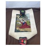 Vintage Religious Hand-Colored Lithograph Print