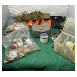 Fishing Lures and String with Everything in