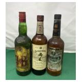 J & B Scotch, Seagrams 7 and Walkers Full and