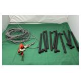 Heavy Duty Stakes and Cable with One Hook End