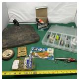 Fishing Lures, Hunting Seat and All in Booth