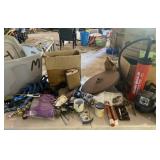 All Hardware on Table Including Flares with Tote