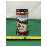 1991 Christmas Budweiser Stein