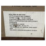 Full Box Cattle Back Tag Cement