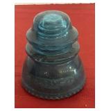 Hemingray-42 Glass Insulator in a Teal or Aqua