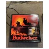 Budweiser Fishing Light Up Sign Tested and Works