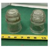 Hemingray 17 Clear Glass Insulators