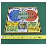Vintage 5 cent Bingo Baseball Punch Board