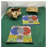 Vintage Pull Tab Boards with One Opened and One