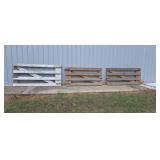 3  Wood Gates made out of  2"X6"  one 7