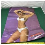 Signed Candace Collins Poster with Liquid Damage