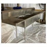 Universal Three Compartment Stainless Steel Sink
