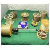 Blue Fluorescent Fishing Line, Stainless Down