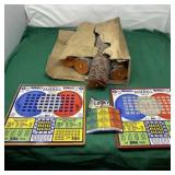 Vintage Pull Tabs and  Bingo Baseball Punch Cards