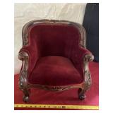 17.5 inch Tall Rococo Style Carved Wood With