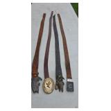 Four Belts Bull Rider Belt Buckle is German