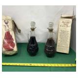 Mogen David Deluxe Concord Wine Glass Decanters