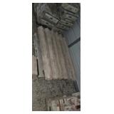 Six Precast Concrete 55 inch Fence Post