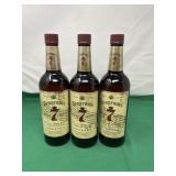 Sealed Seagrams 7 Whiskey Bottles