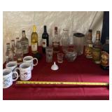 Opened and Unopened Bottles of Liquor, Coffee