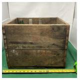Wood Carry Box with Full Bottle of Vess, Half