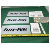 Glass Flite Fuel Panels and Gas Stickers