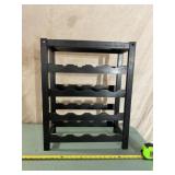 Black Wood Wine/Bottle Rack